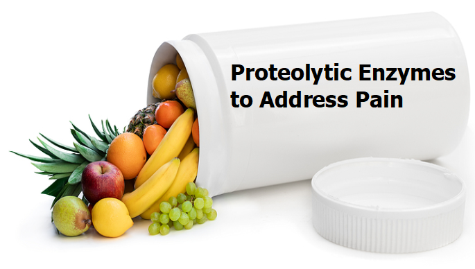 Proteolytic enzymes to address pain